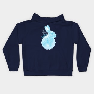 Water Blue Rabbit Kids Hoodie